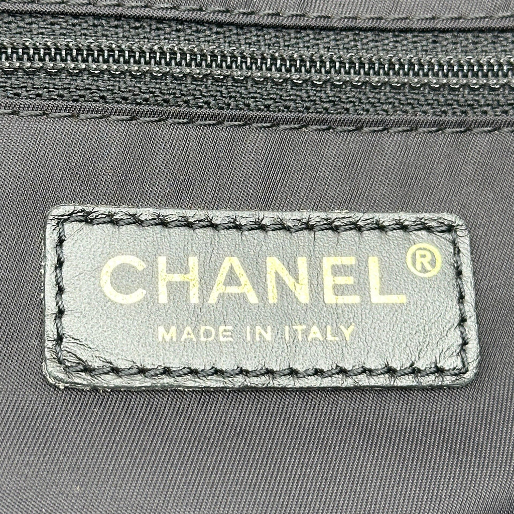 Chanel Nylon New Travel Line MM Black Tote Bag