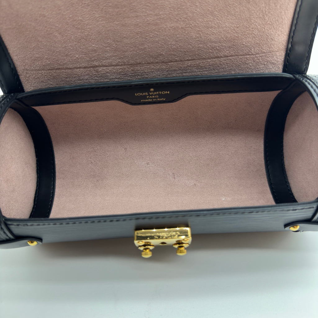 Louis Vuitton Epi Leather Papillon Trunk Black Crossbody Bag M58655