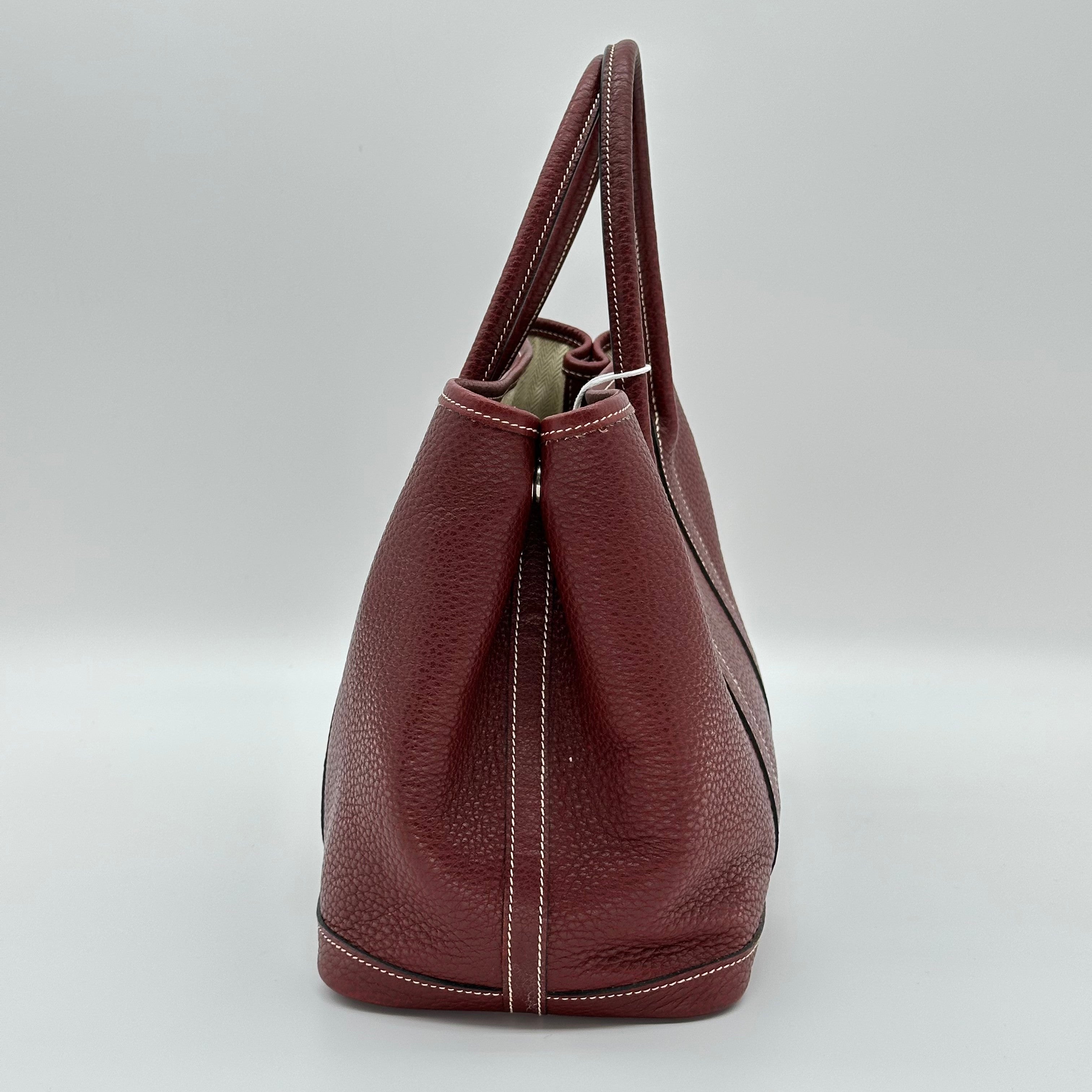 Hermes Garden Party TPM □K Stamp Handbag Negonda Calfskin red