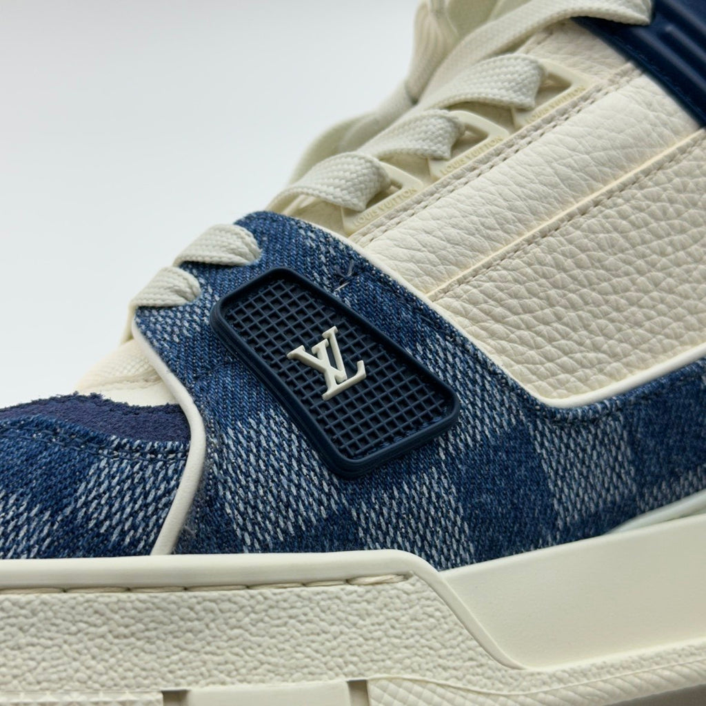 Louis Vuitton Damier LV Trainer Blue White Sneakers