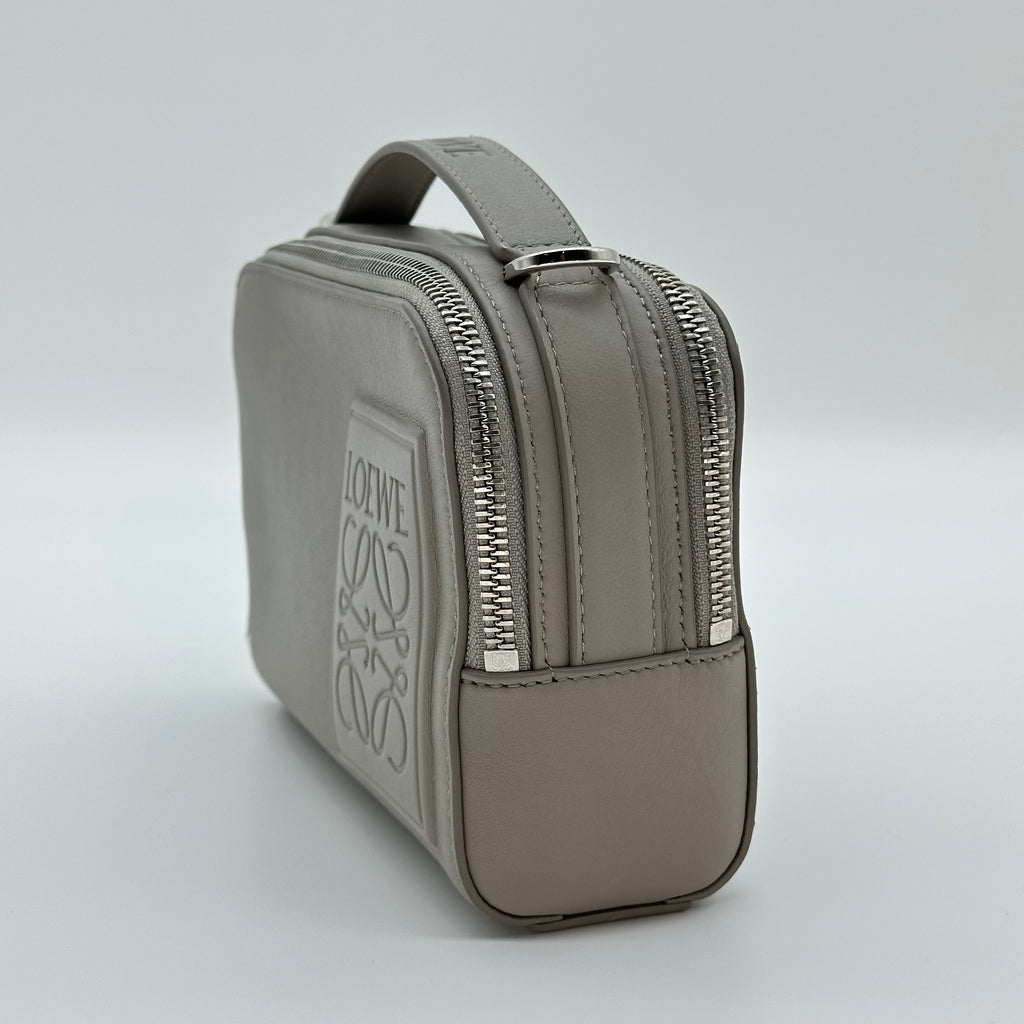 Loewe Men's Mini Crossbody Camera Bag in Satin Leather 2way