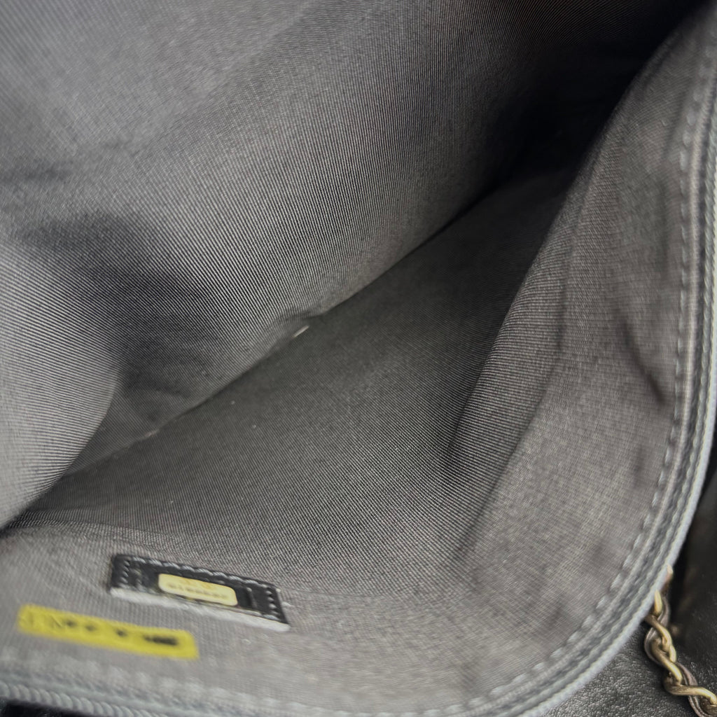 ▼JAPAN ONLY▼CHANEL Rabbit Fur Chain Tote Bag with CC Logo Black 6XXXXXX