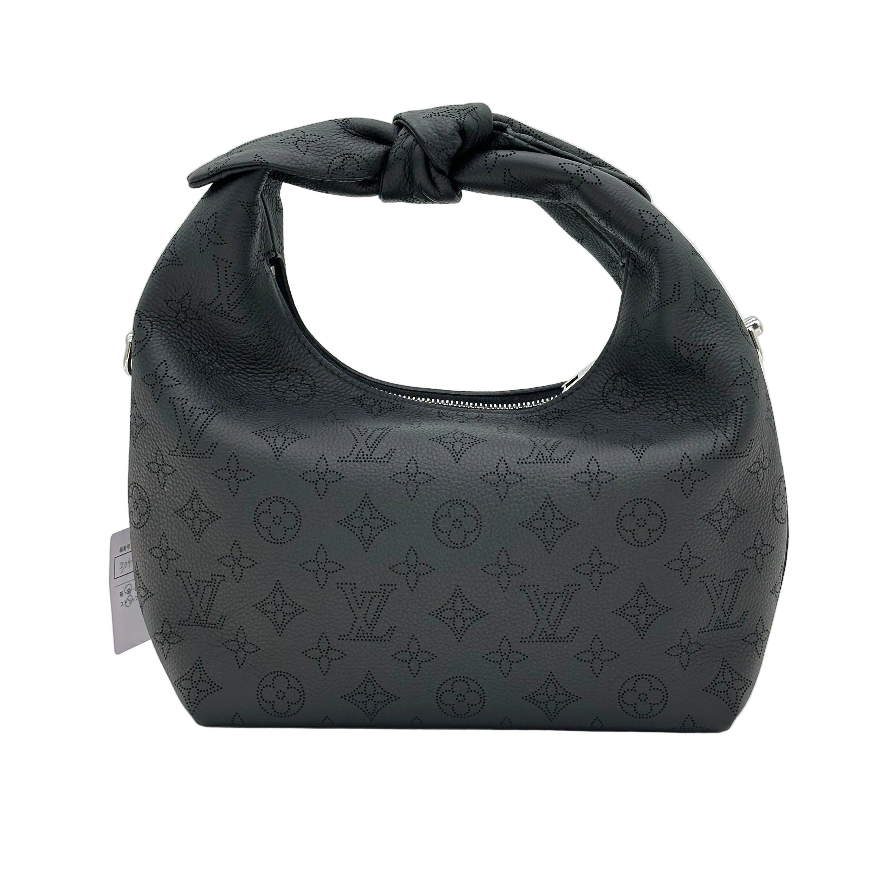 Louis Vuitton Why Knot PM Monogram Mahina Leather Shoulder Bag Black M20703 RFID