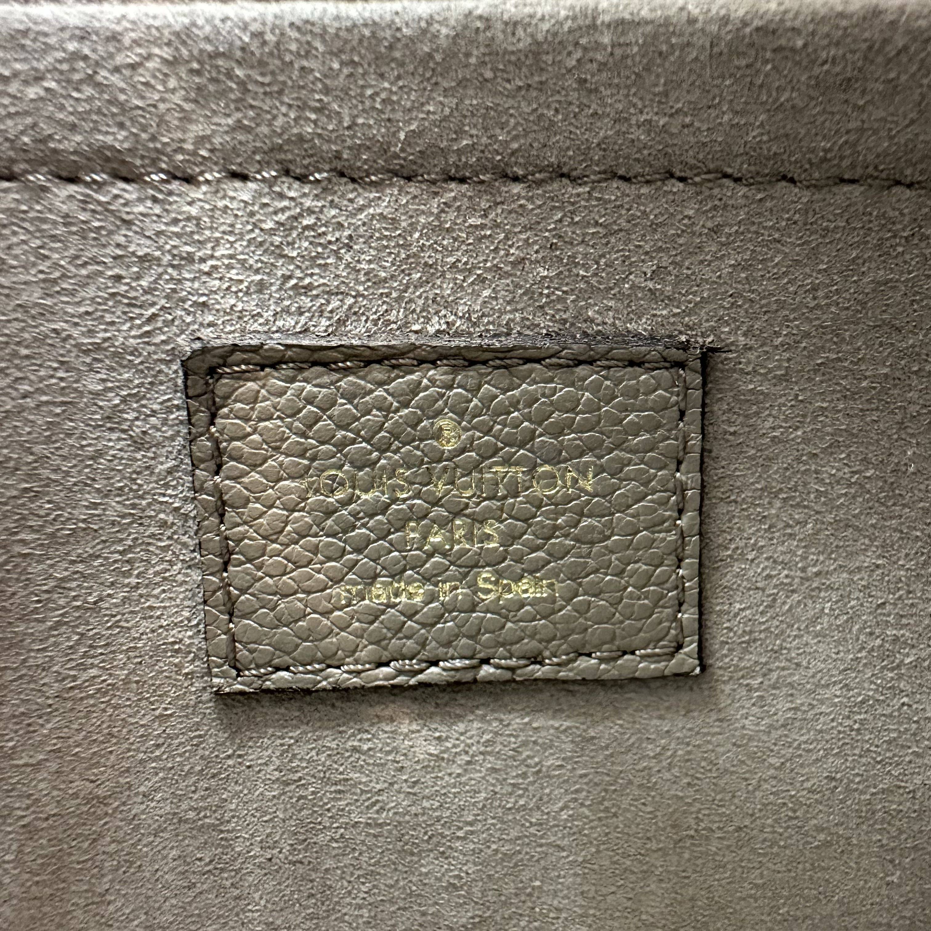 Louis Vuitton Monogram Empreinte Bagatelle M46112 Beige RFID
