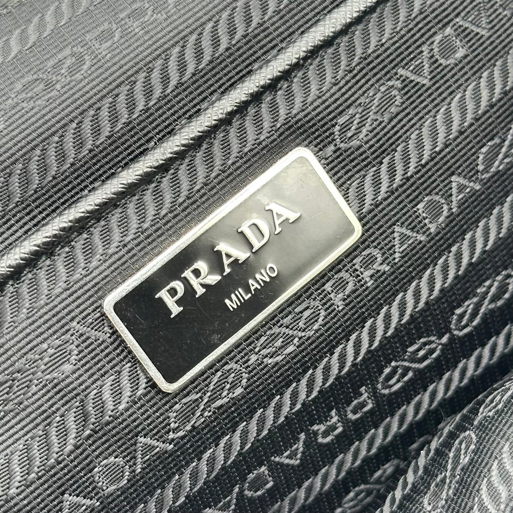 Prada Nylon Rucksack Backpack Bag Black