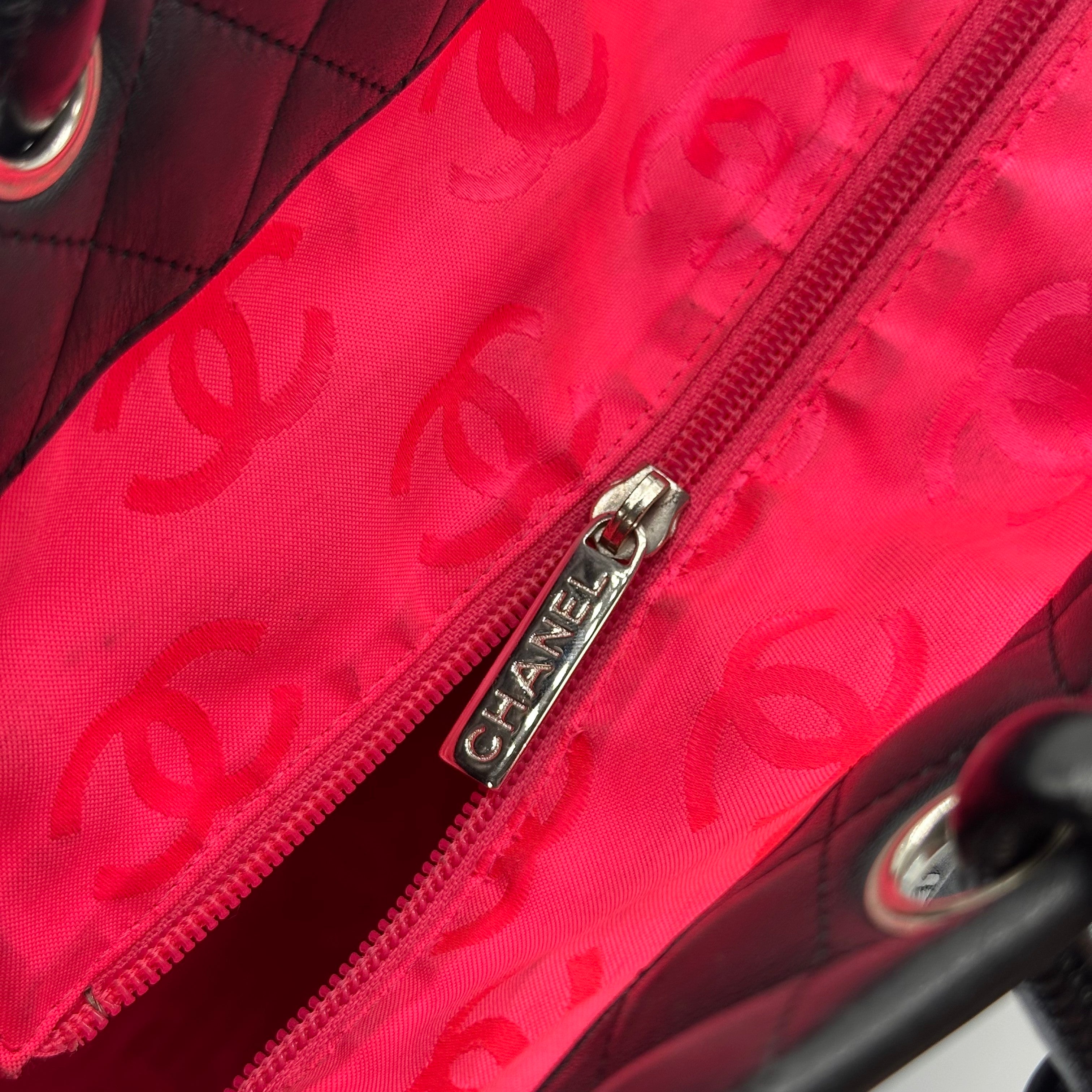 Chanel Cambon Leather Tote Bag black