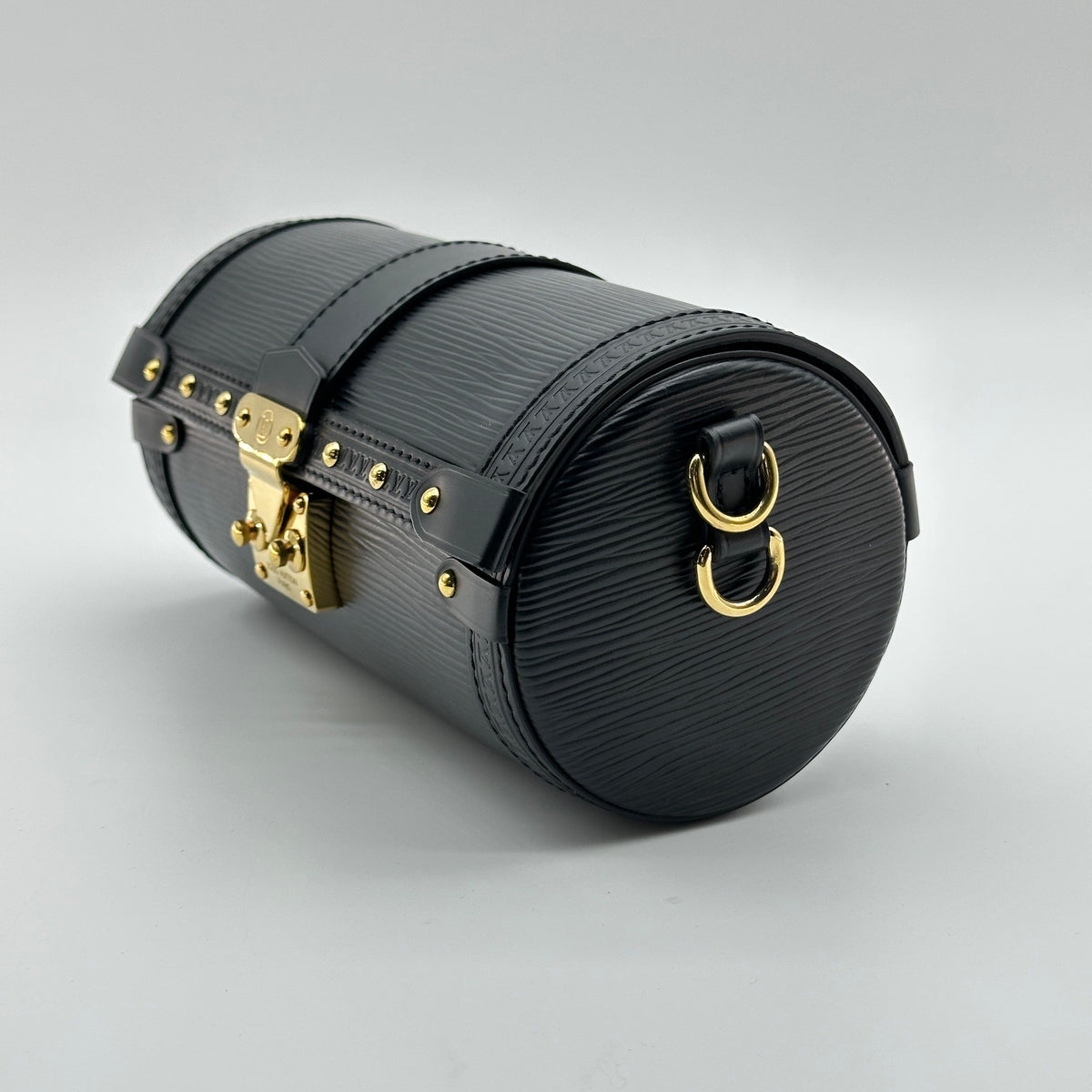 Louis Vuitton Epi Leather Papillon Trunk Black Crossbody Bag M58655