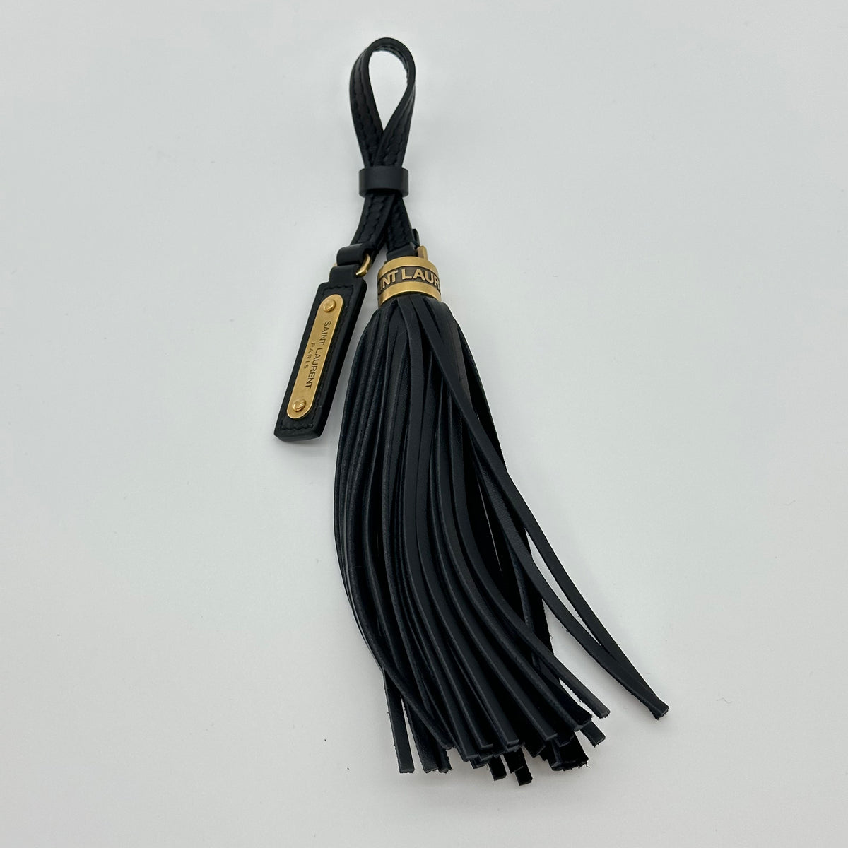 SAINT LAURENT PARIS Belt Bag V-Stitch Velvet Black Camera Bag