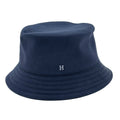 Hermes Fred H Navy Blue Cotton Bucket Hat Size 58 100%Cotton