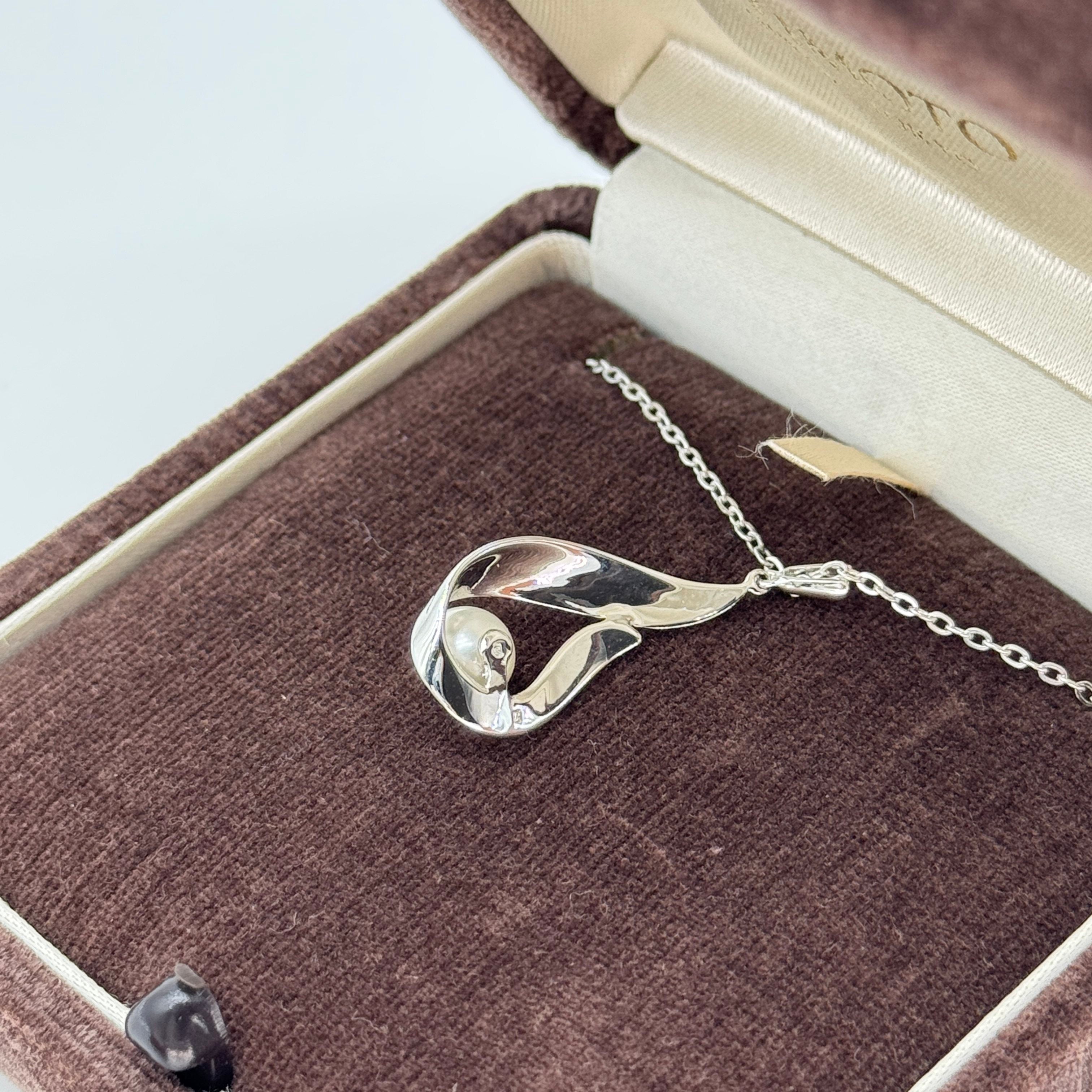 mikimoto Akoya Pearl Necklace  Silver sv925