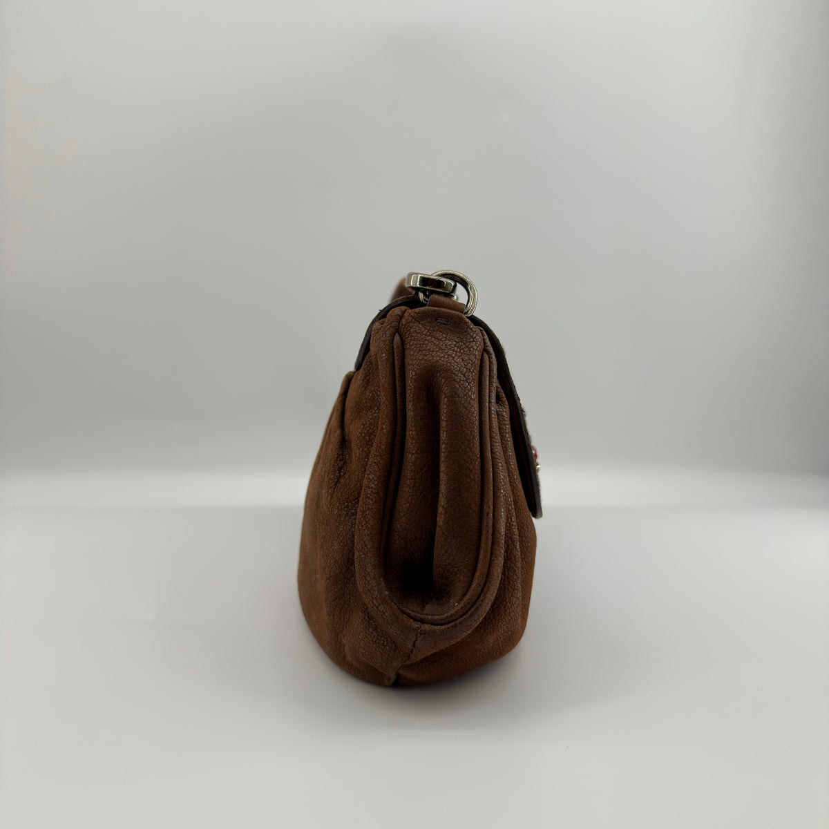 PRADA Jeweled Antic Skipper Bruciato Shoulder Bag