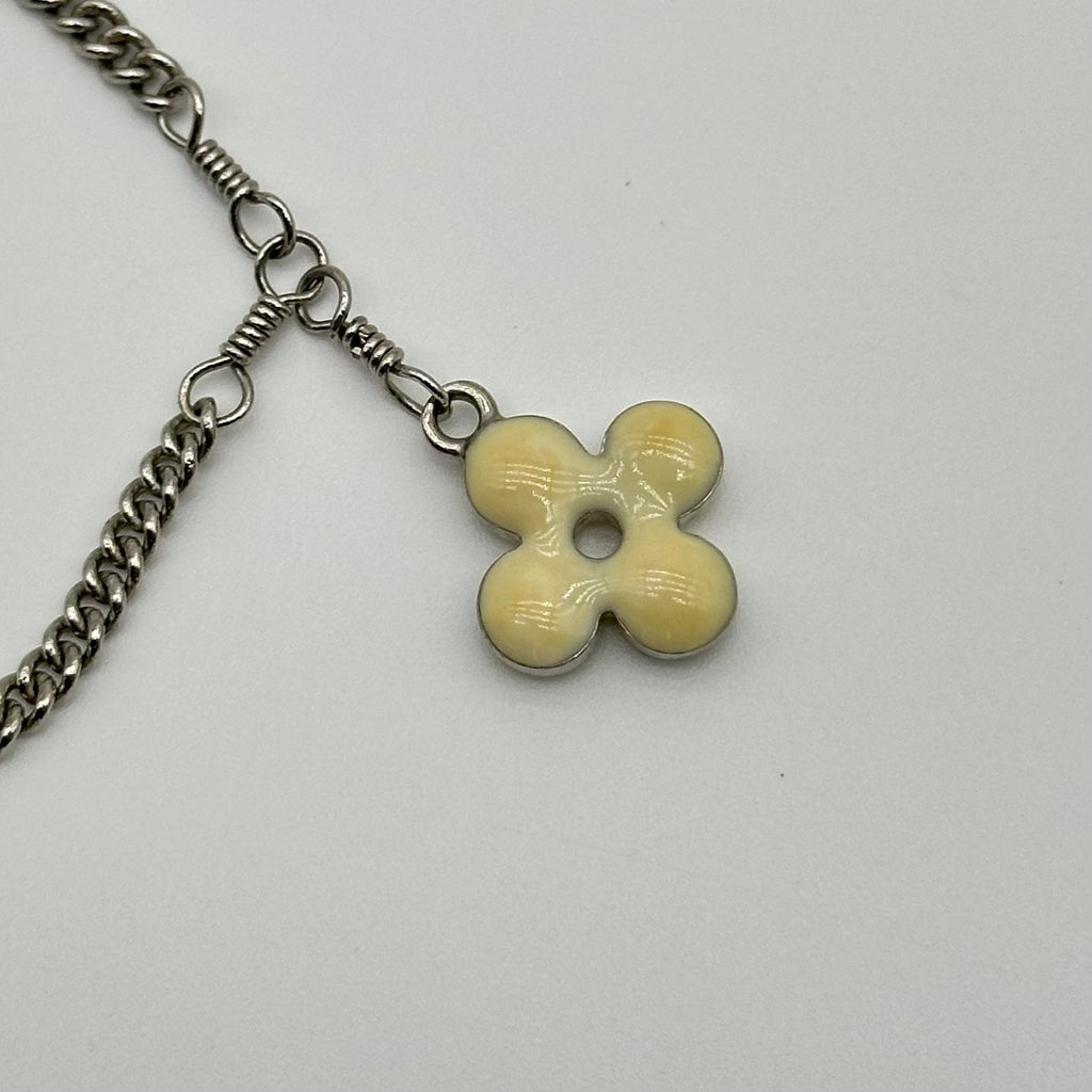 LOUIS VUITTON Bracelet Sweet Monogram M65476 Argent blanc méta