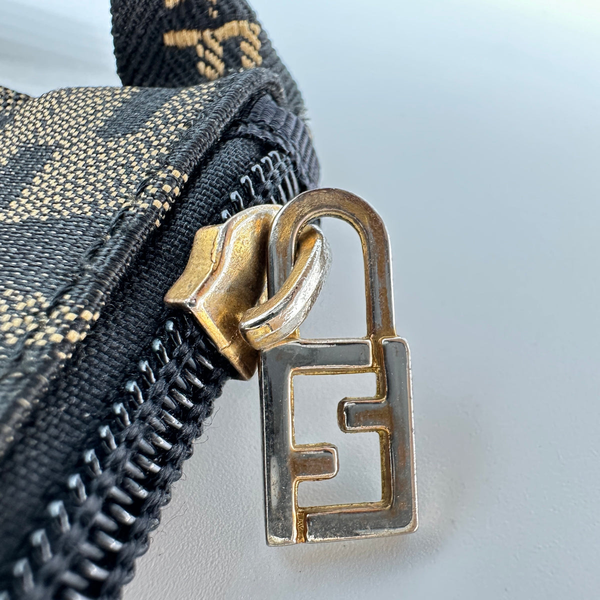 Fendi Zucca Canvas Dome Small Brown Handbag