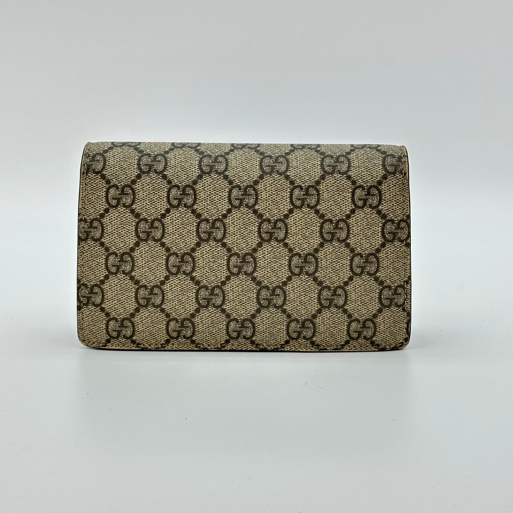 Gucci Beige GG Supreme Canvas Super Mini Dionysus