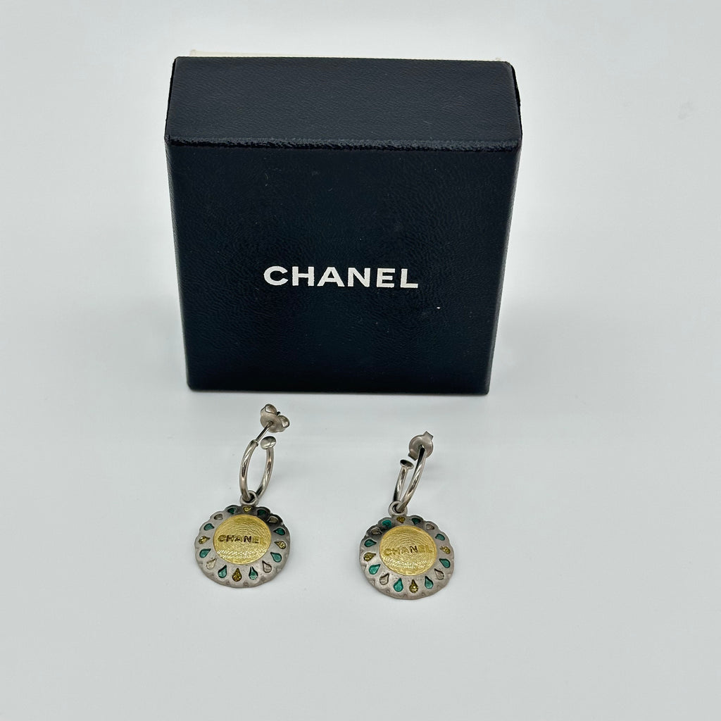 Chanel Flower Motif Earrings