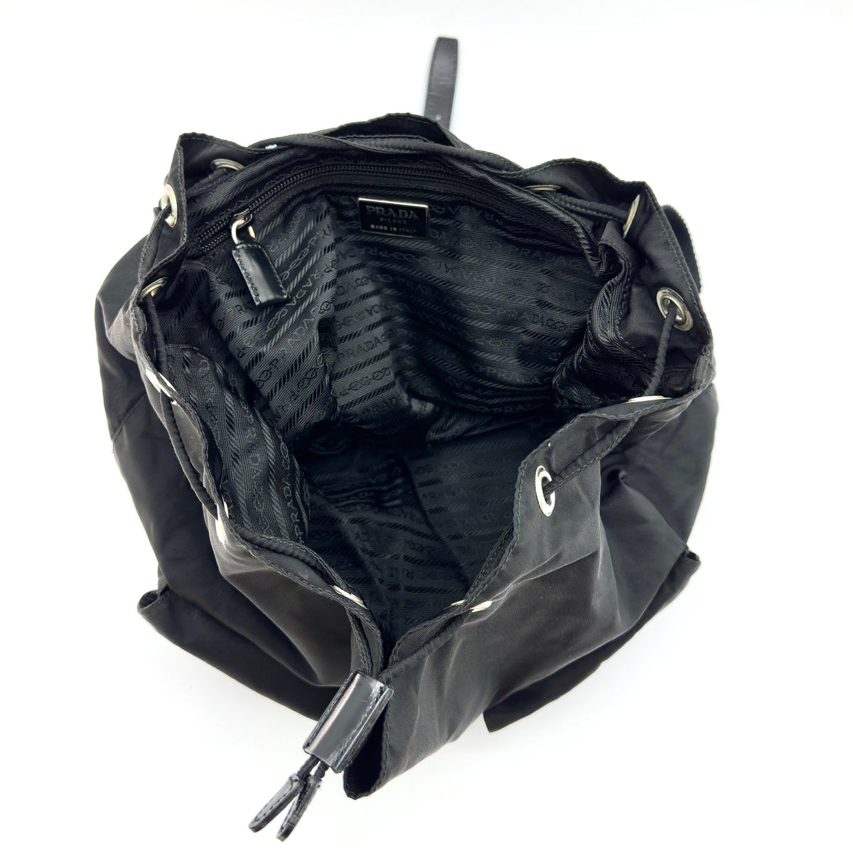 Prada Tessuto Nylon Black Backpack
