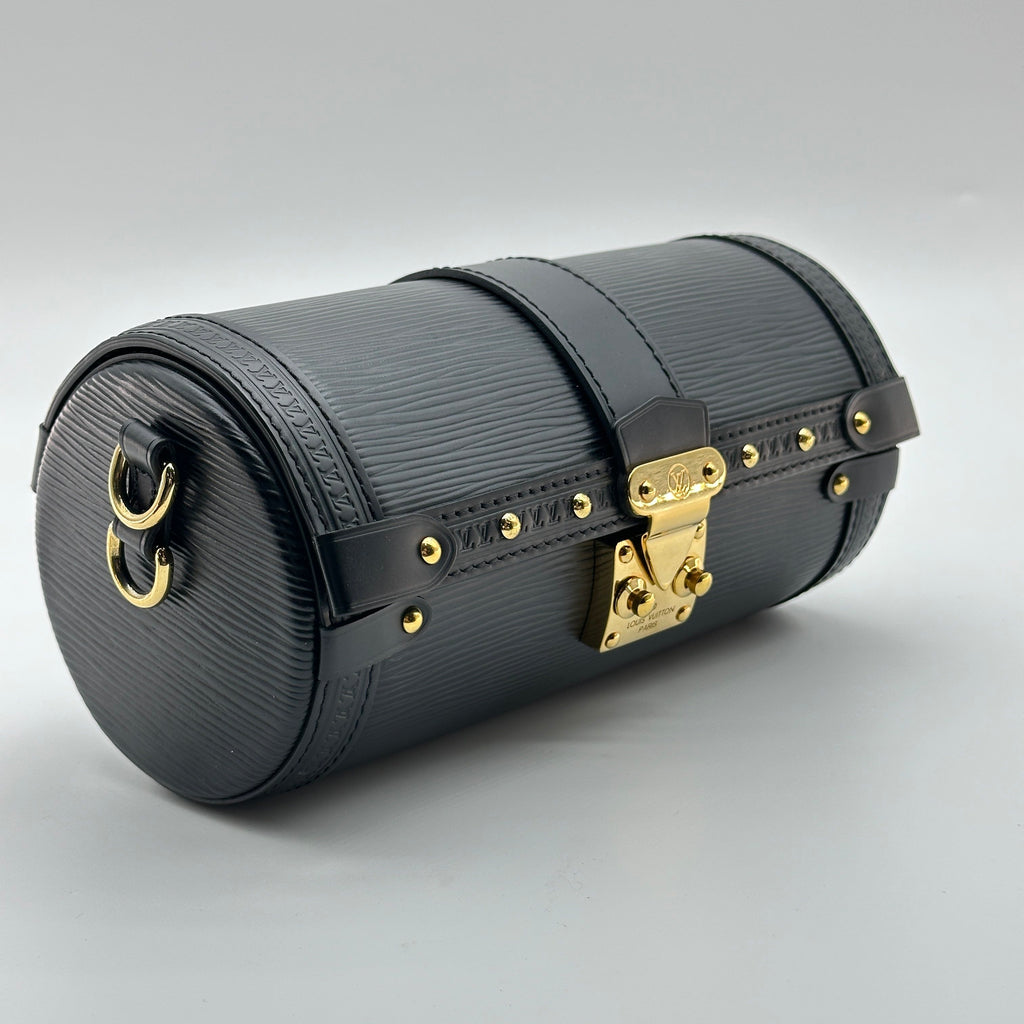 Louis Vuitton Epi Leather Papillon Trunk Black Crossbody Bag M58655