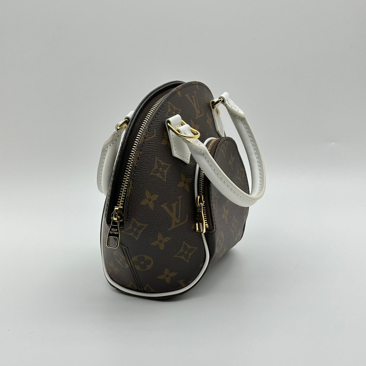 Louis Vuitton Monogram Ellipse BB Brown White Shoulder Bag