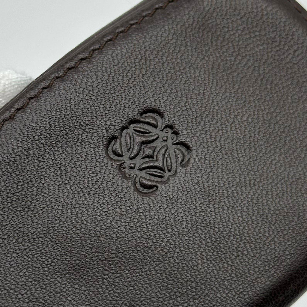 Loewe Anagram Classic Logo Lamb Leather Zip Coin Case Coin Purse