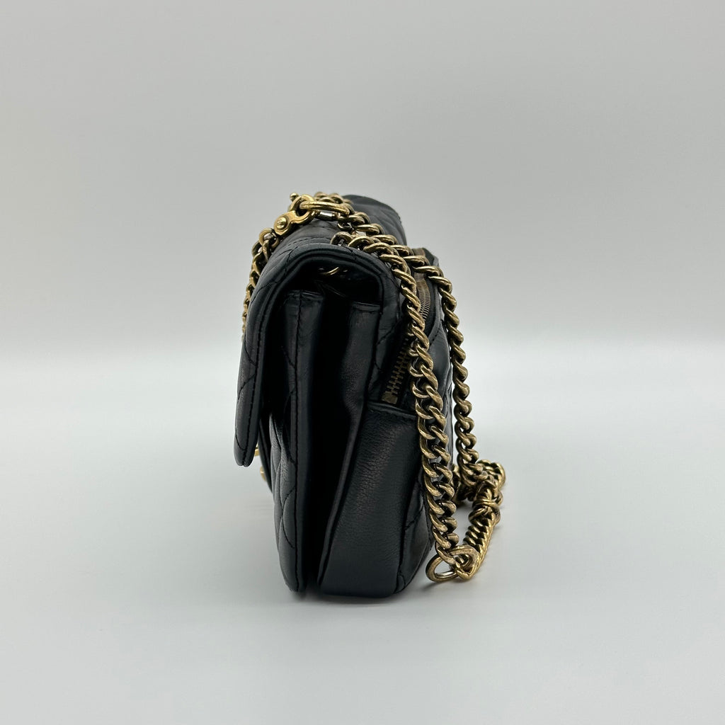 CHANEL A67488 chain shoukder bag ambskin Gold Tone Metal Single Flap