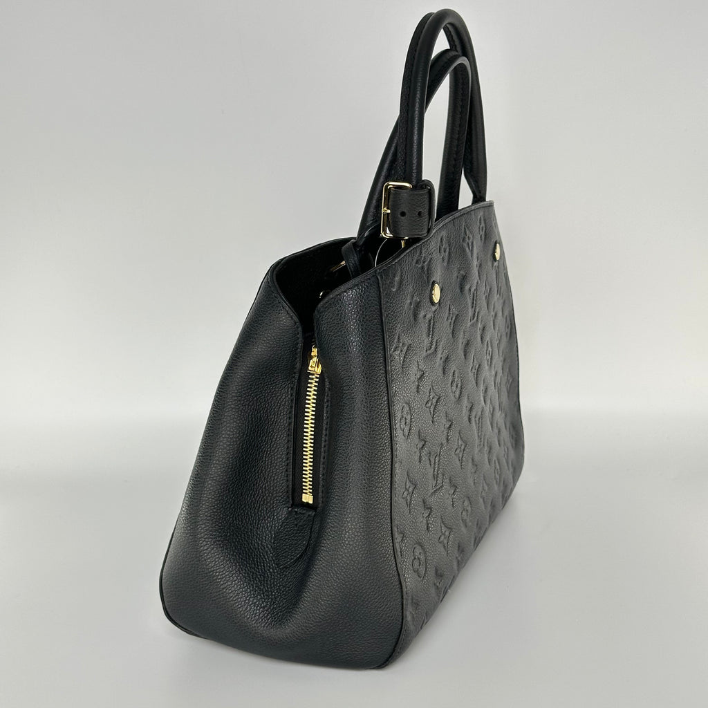 Louis Vuitton Monogram Empreinte Montaigne MM Handbag Shoulder Bag Crossbody M41048