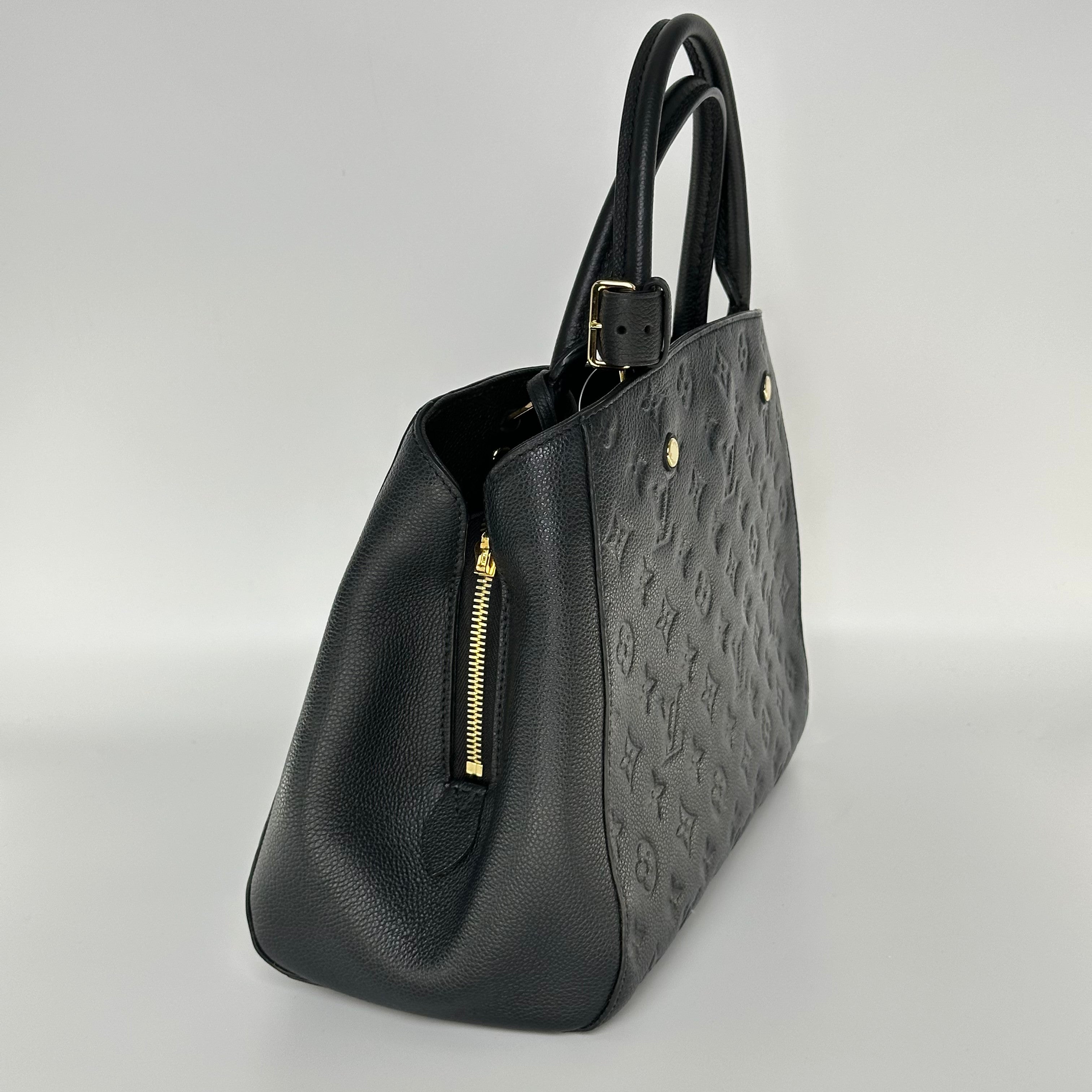 Louis Vuitton Monogram Empreinte Montaigne MM Handbag Shoulder Bag Crossbody M41048