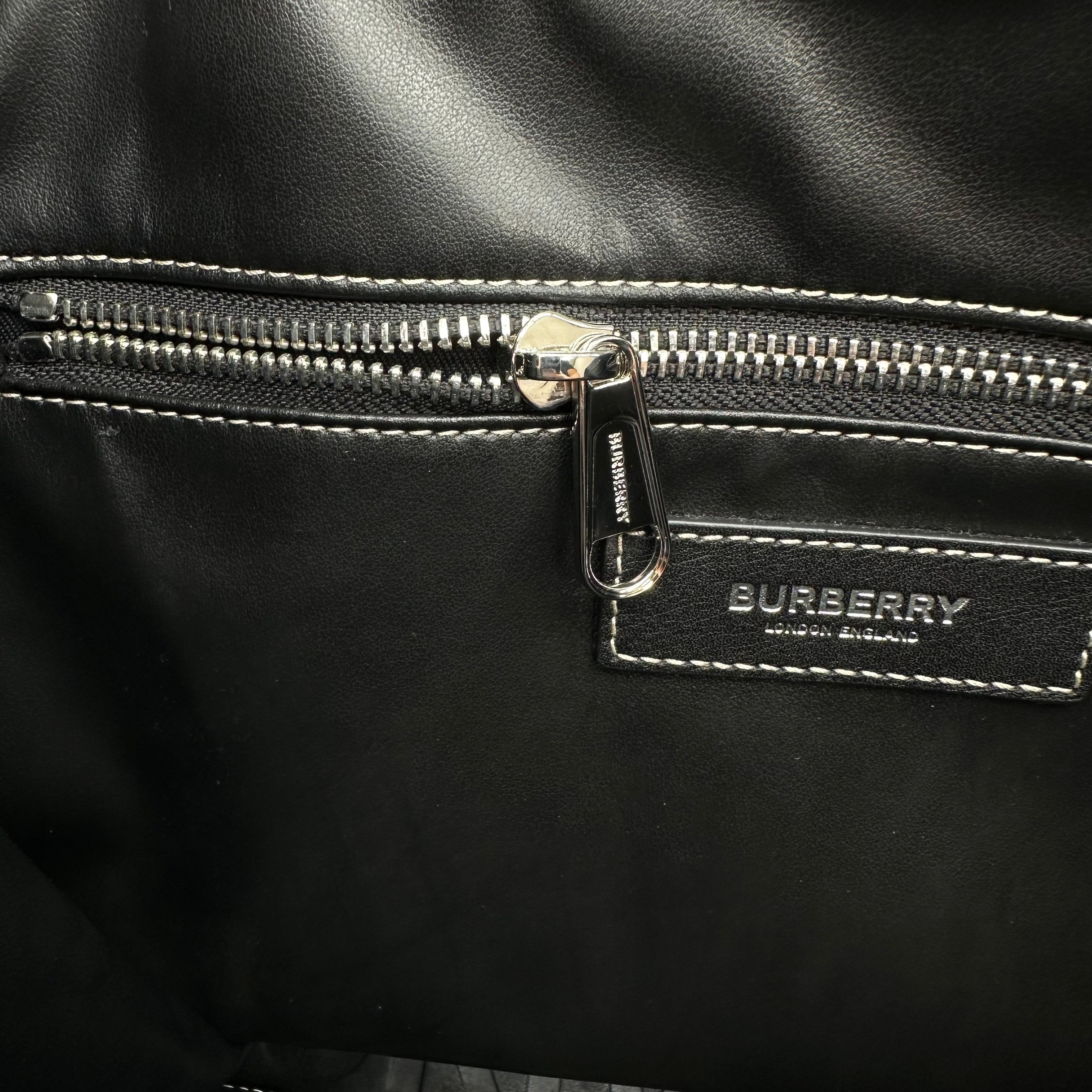 Burberry Denny Classic Check 2Way Tote Shoulder Crossbody Bag