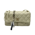 Chanel Matelassé crossbody Bag calfskin White Gold Hardware 14 Series