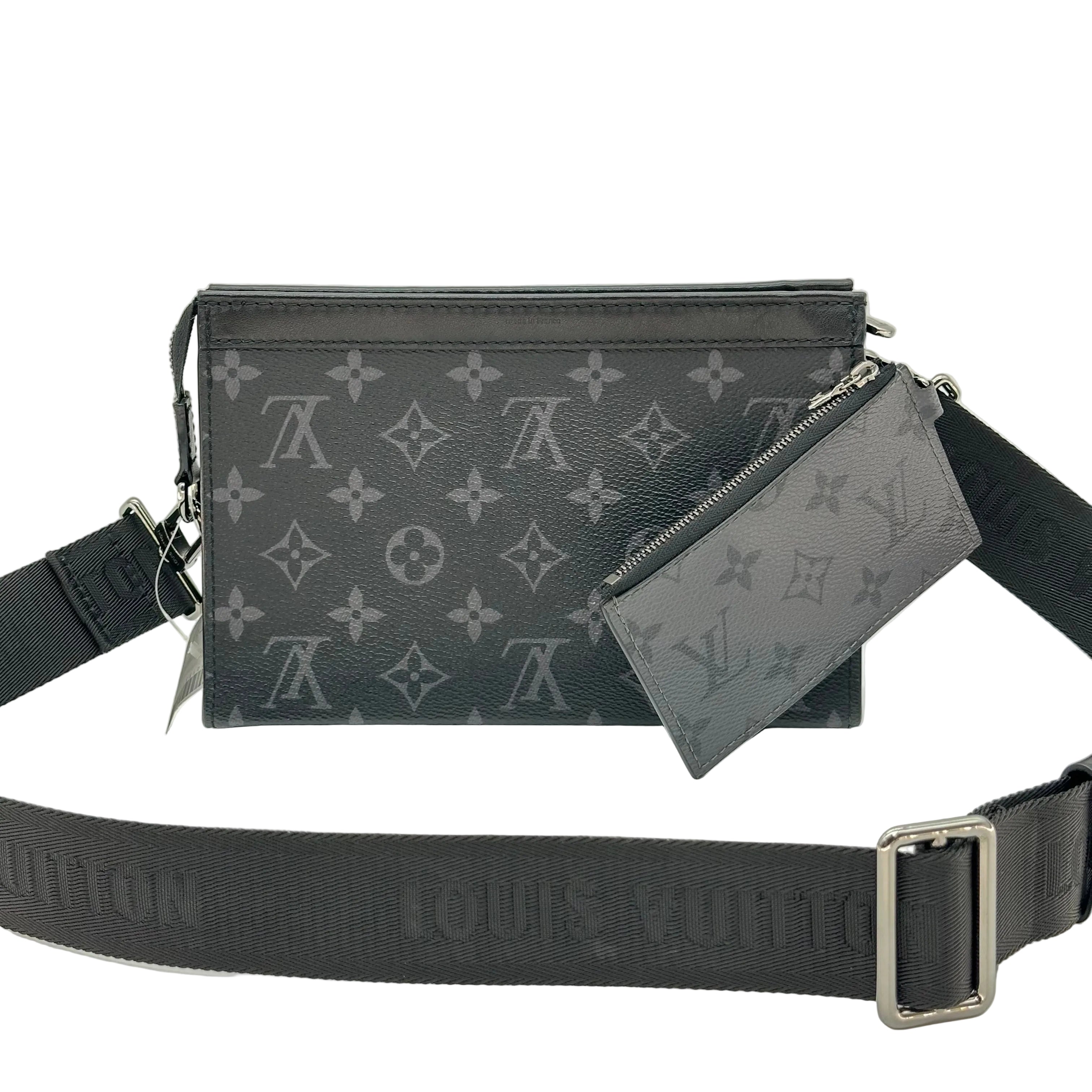 Louis Vuitton Gaston Wearable Monogram Eclipse Shoulder Bag Crossbody M81124 RFID
