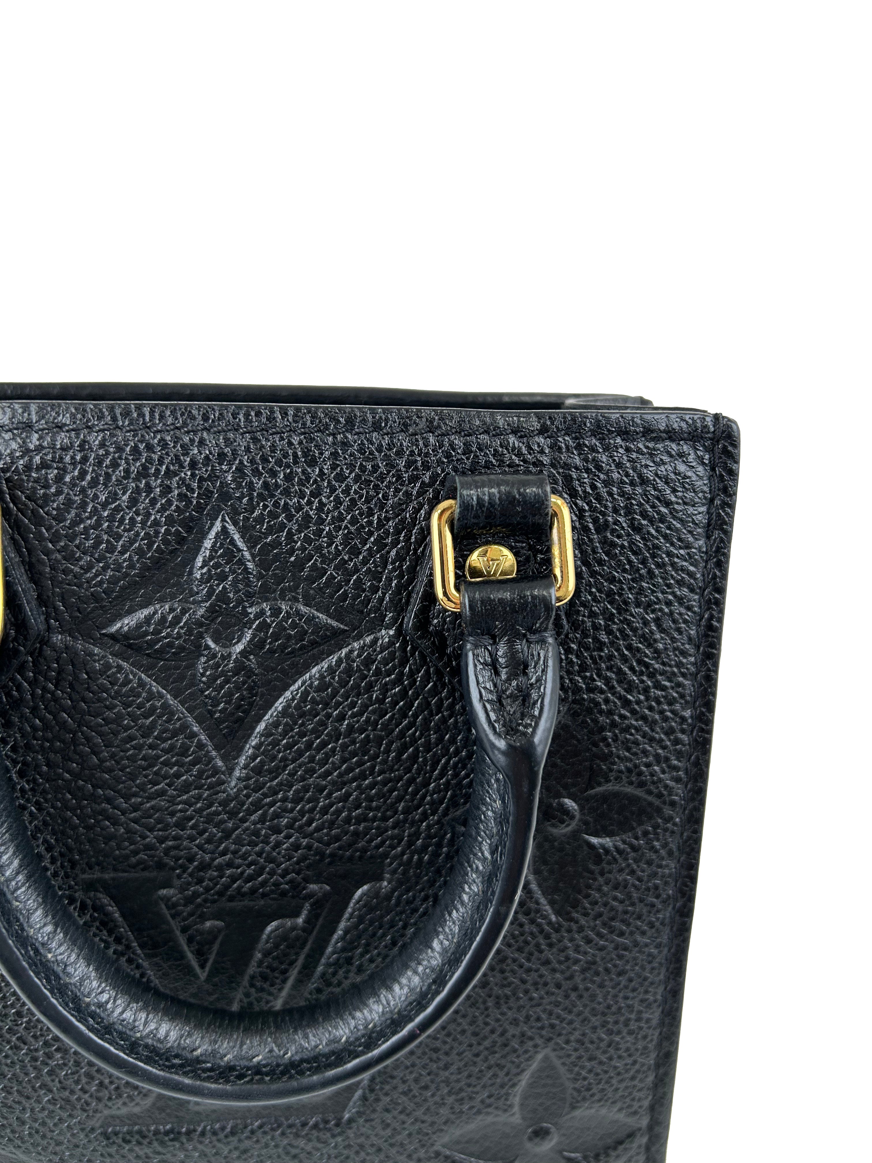 루이비통 Petite Sac Plat 모노그램 Empreinte 미니 핸드백 숄더백 M81417 RFID