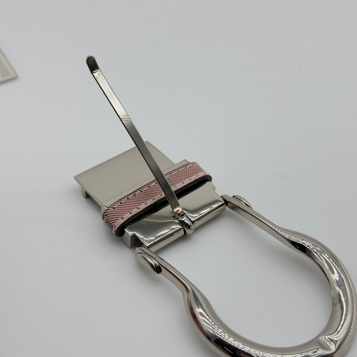 Burberry Vintage Check Pink Leather Belt