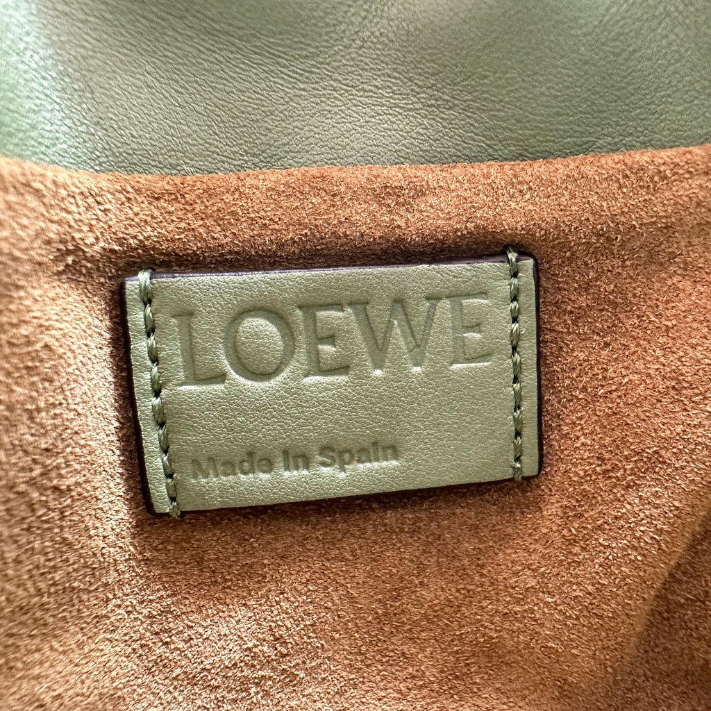 loewe flamenco mini calfskin green