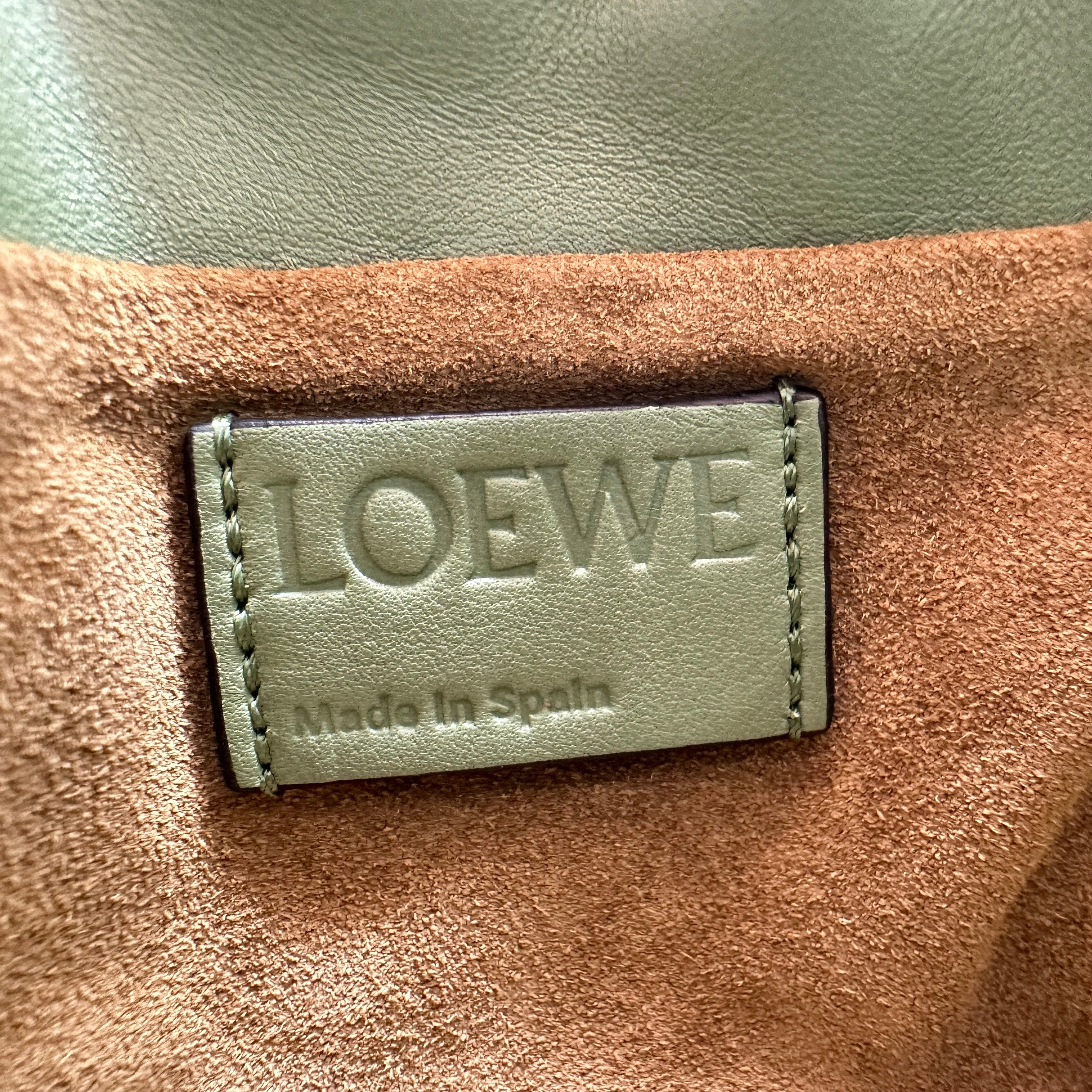loewe flamenco mini calfskin green