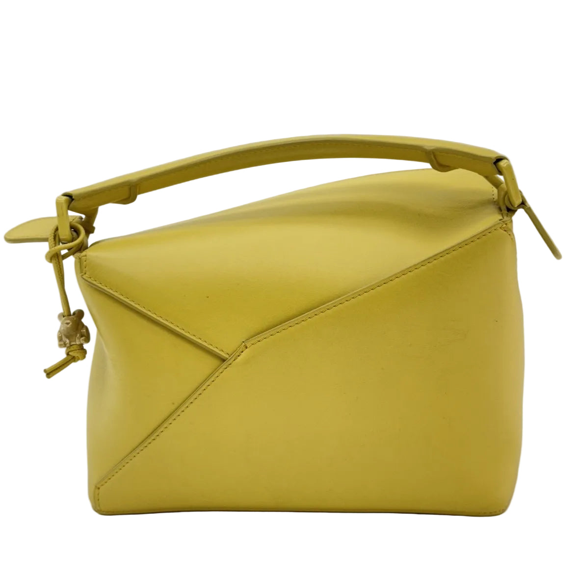Loewe Puzzle Edge Bag Monochrome Calfskin Small Yellow