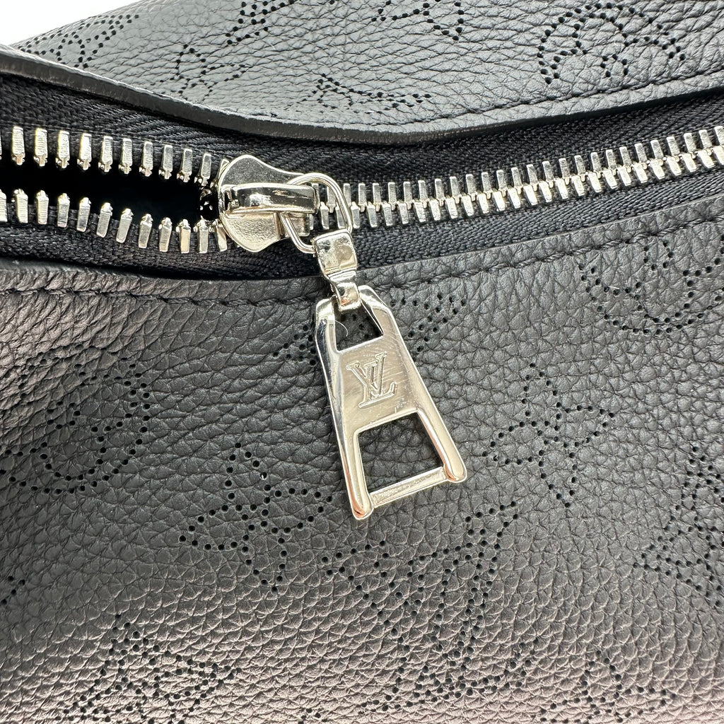 Louis Vuitton Why Knot PM Monogram Mahina Leather Shoulder Bag Black M20703 RFID