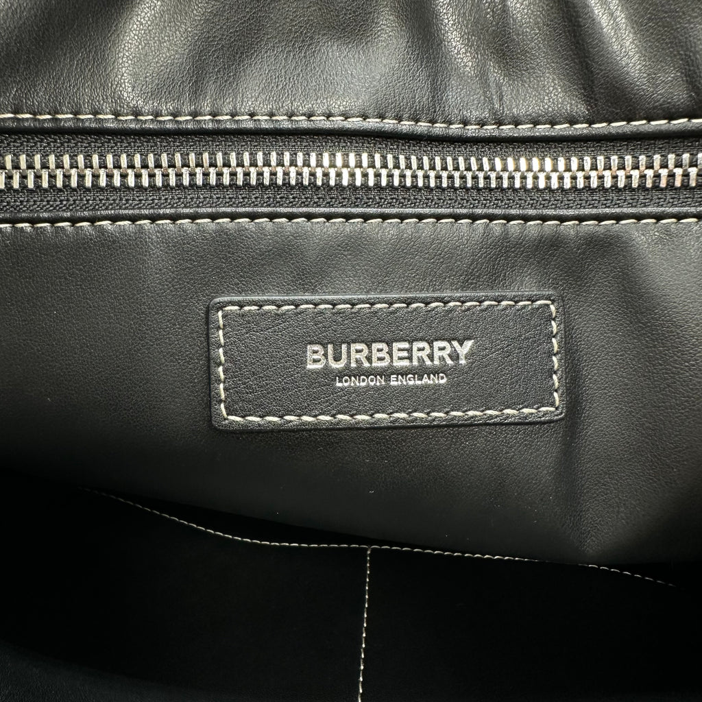 Burberry Denny Classic Check 2Way Tote Shoulder Crossbody Bag