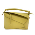 Loewe Puzzle Edge Bag Monochrome Calfskin Small Yellow