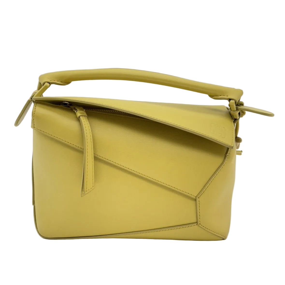 Loewe Puzzle Edge Bag Monochrome Calfskin Small Yellow