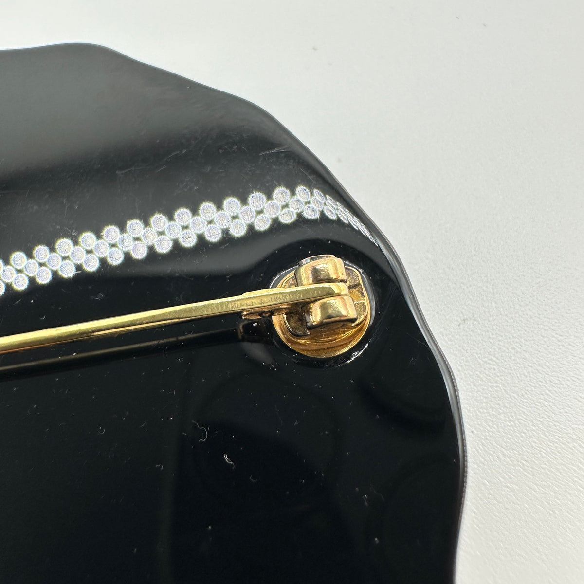 Chanel CC Logo Yellow Blue Enamel Gold-Tone Round Brooch