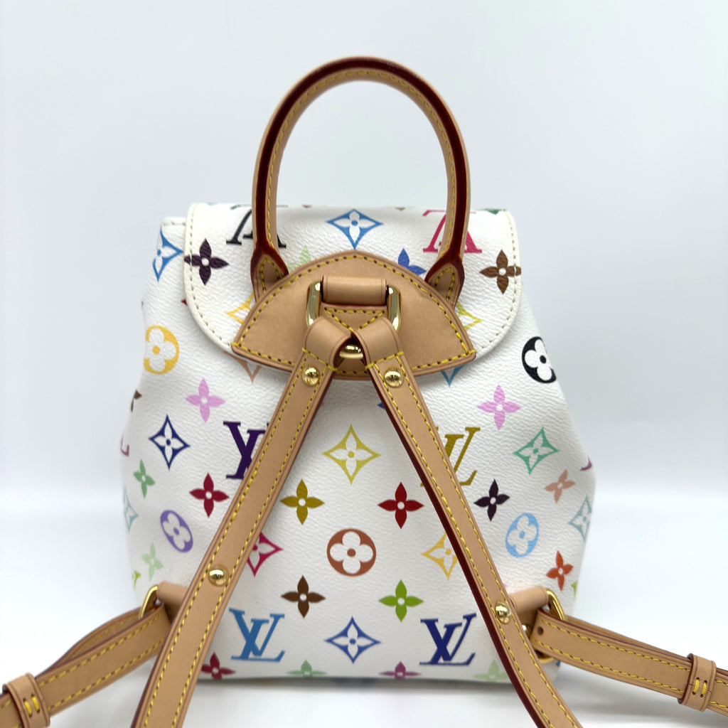 Louis Vuitton x Murakami Monogram Multicolor White Venice Backpack