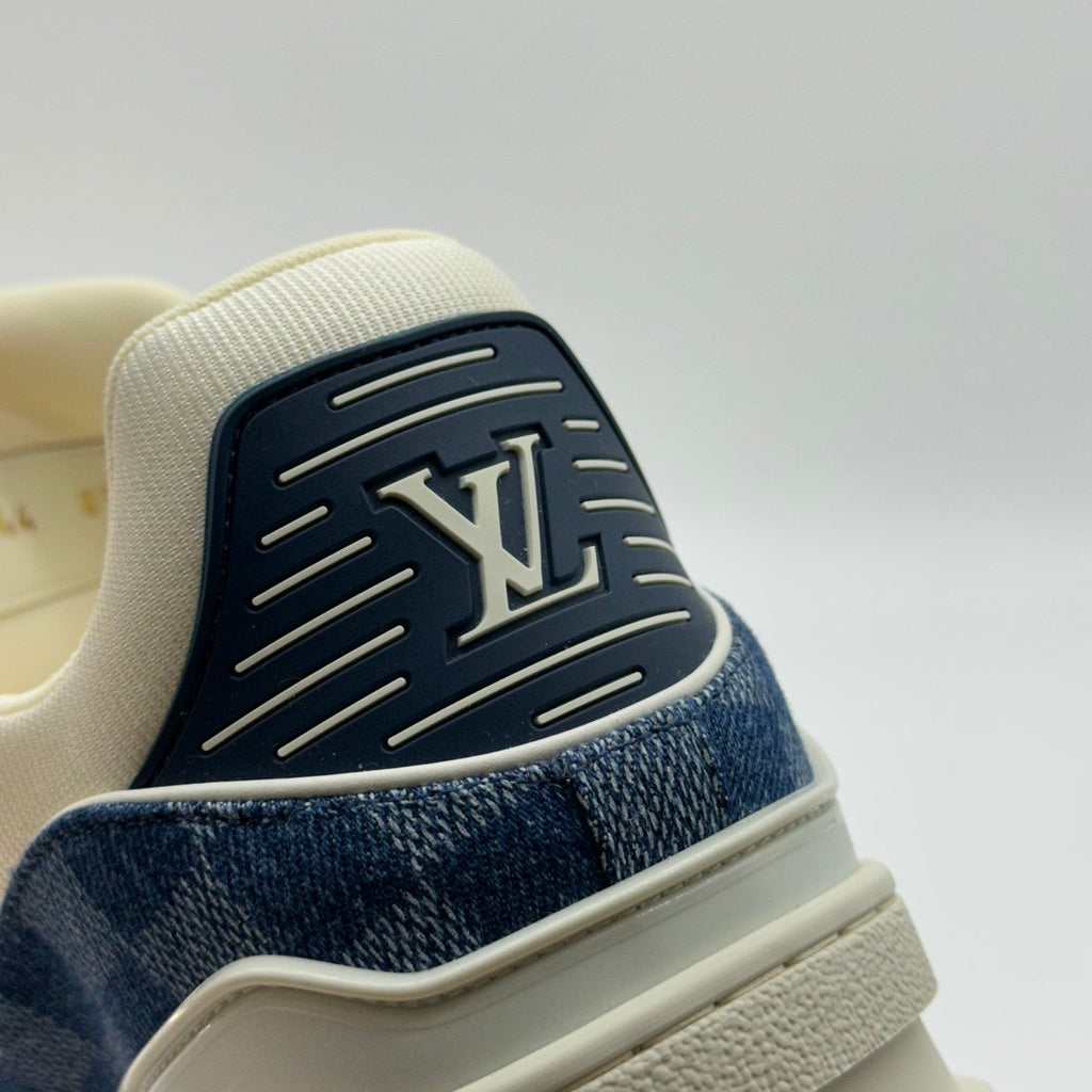 Louis Vuitton Damier LV Trainer Blue White Sneakers
