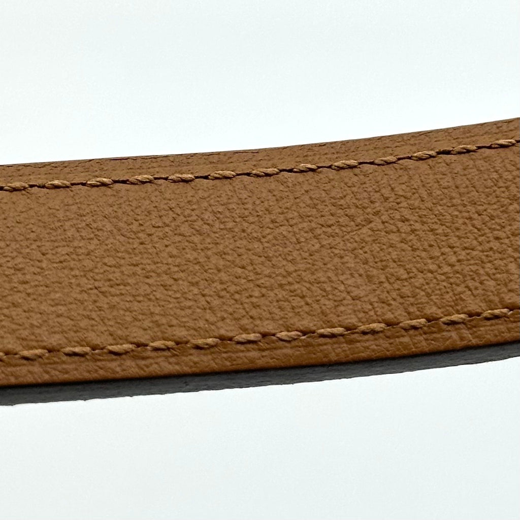 Hermès Hermes Kelly 18 White Belt with Silver Hardware U Stamp (2022) Epson