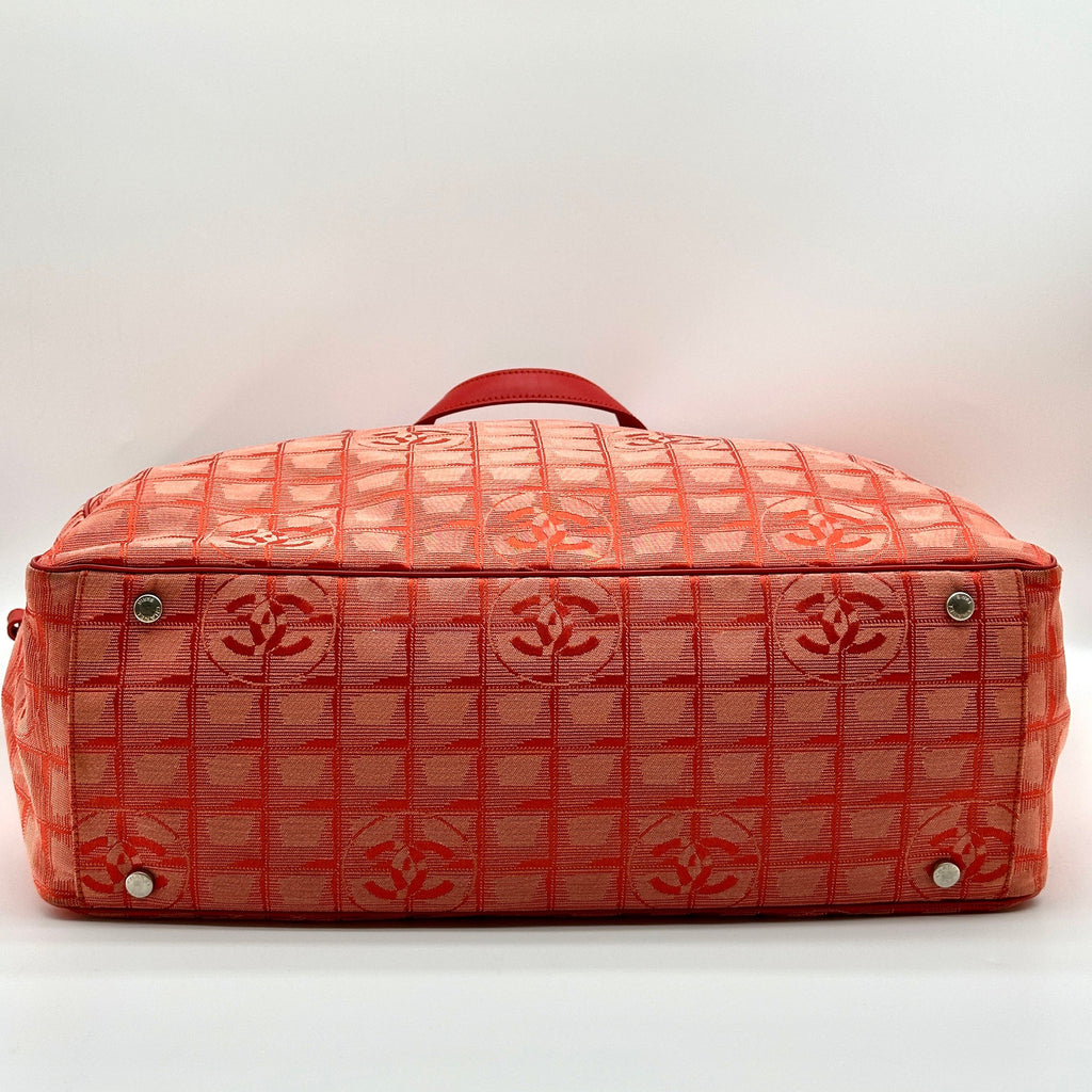 Chanel Nylon New Travel Line Red Tote Bag