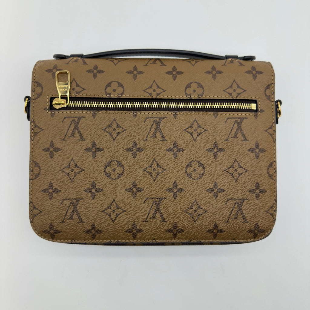 Louis Vuitton Monogram Reverse Canvas Pochette Métis 25cm Brown Crossbody Bag