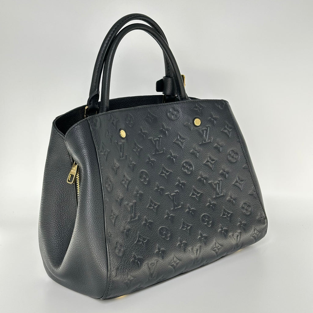 Louis Vuitton Monogram Empreinte Montaigne MM Handbag Shoulder Bag Crossbody M41048