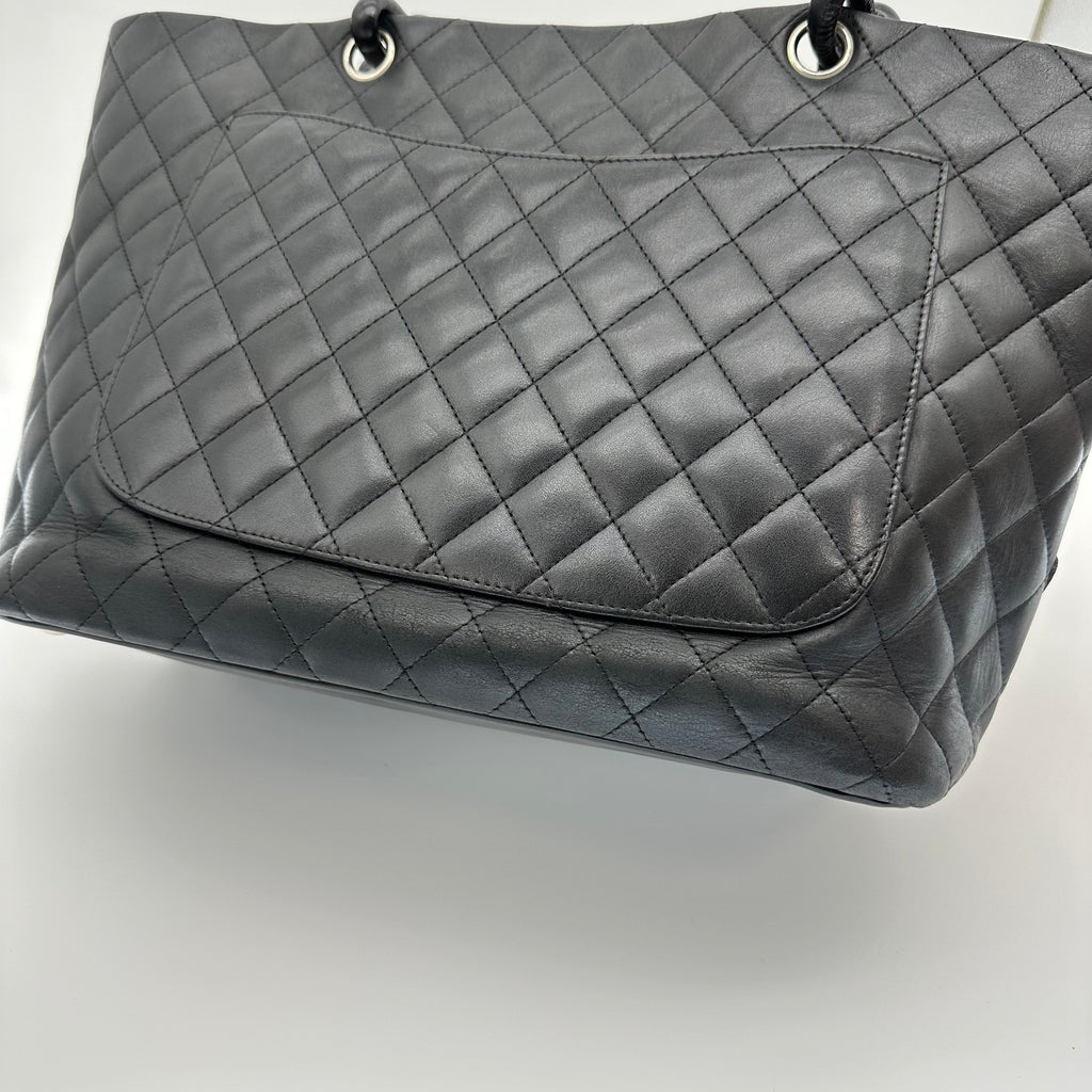 Chanel Cambon Leather Tote Bag black
