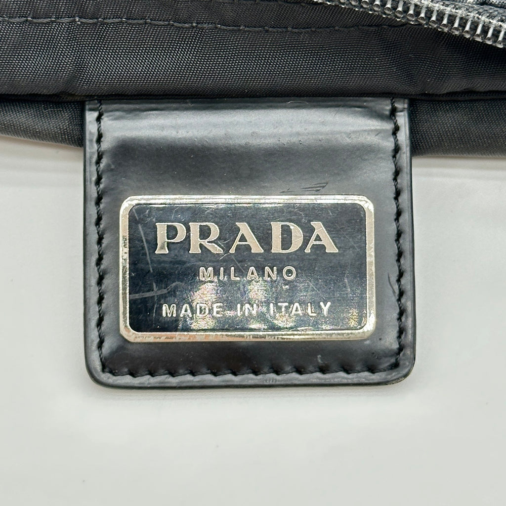 Prada Nylon Black Flat Crossbody Shoulder Bag