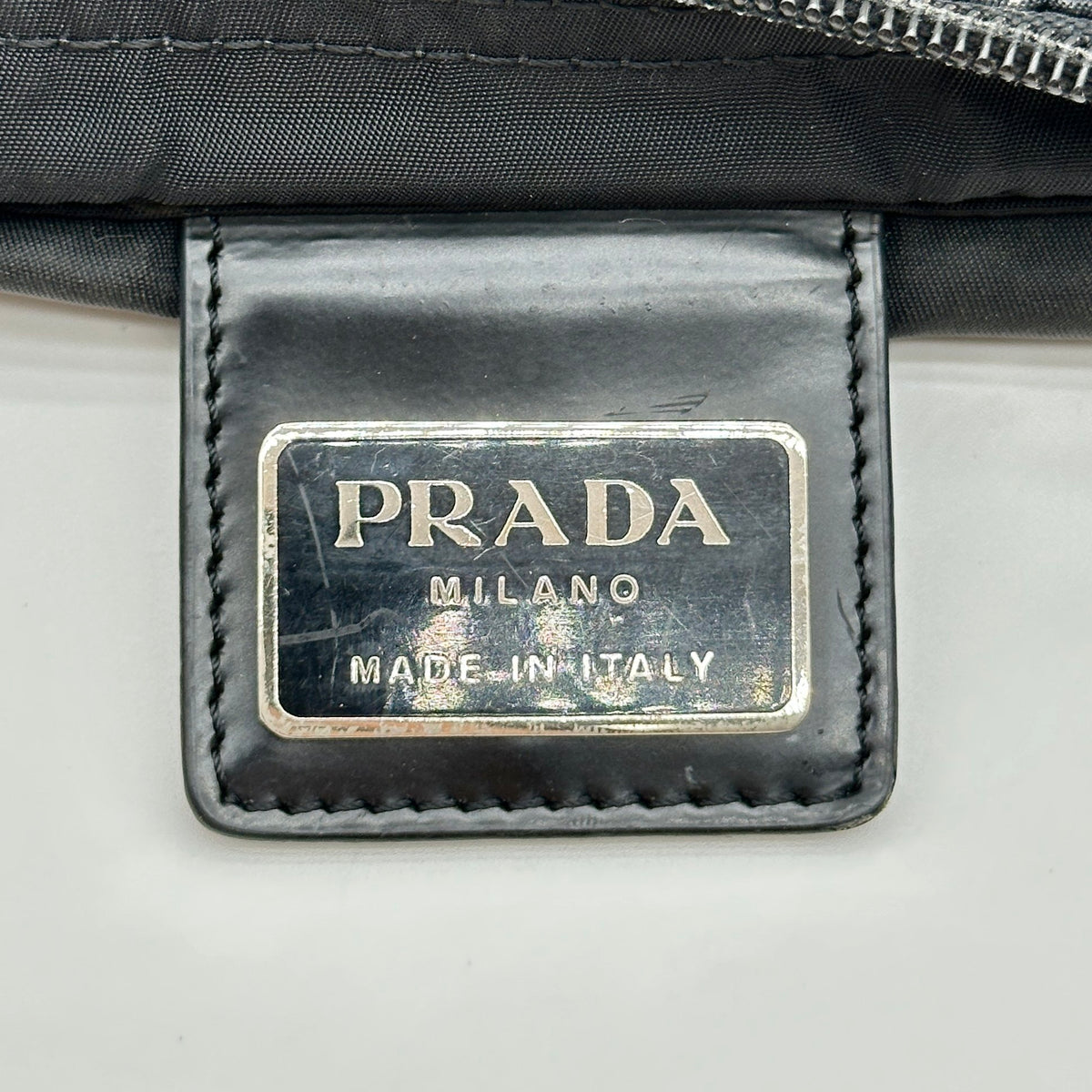 Prada Nylon Black Flat Crossbody Shoulder Bag