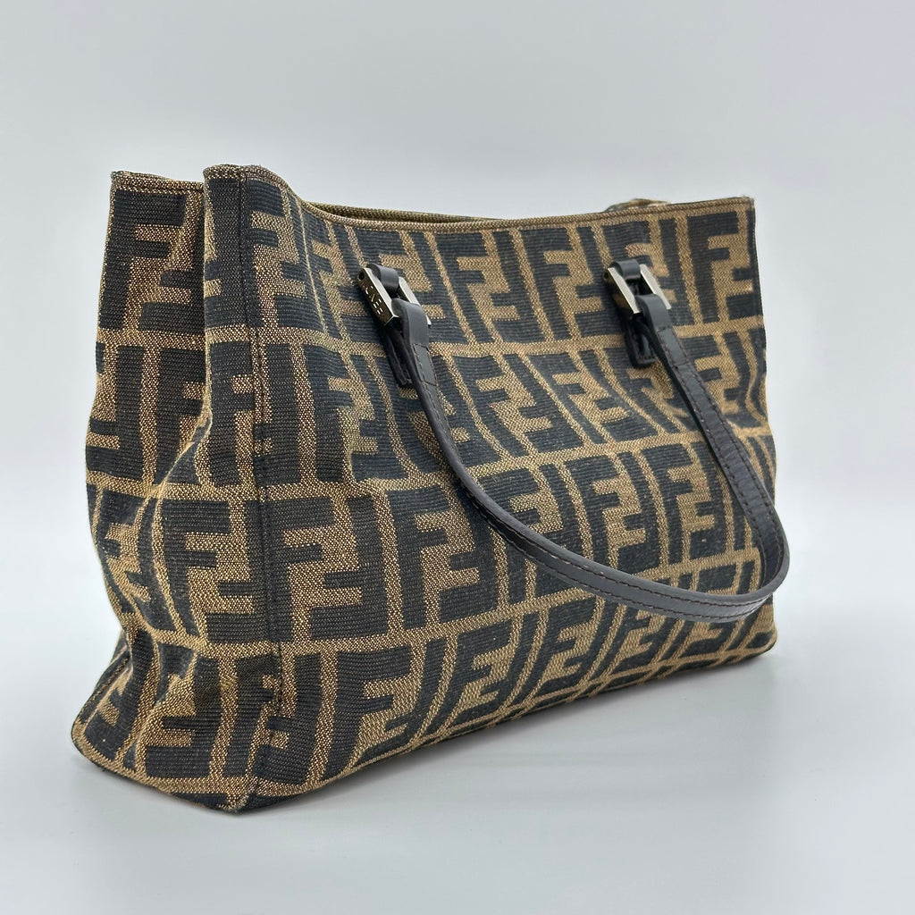 FENDI Zucca monogram tote bag handbag shoulder bag vintage