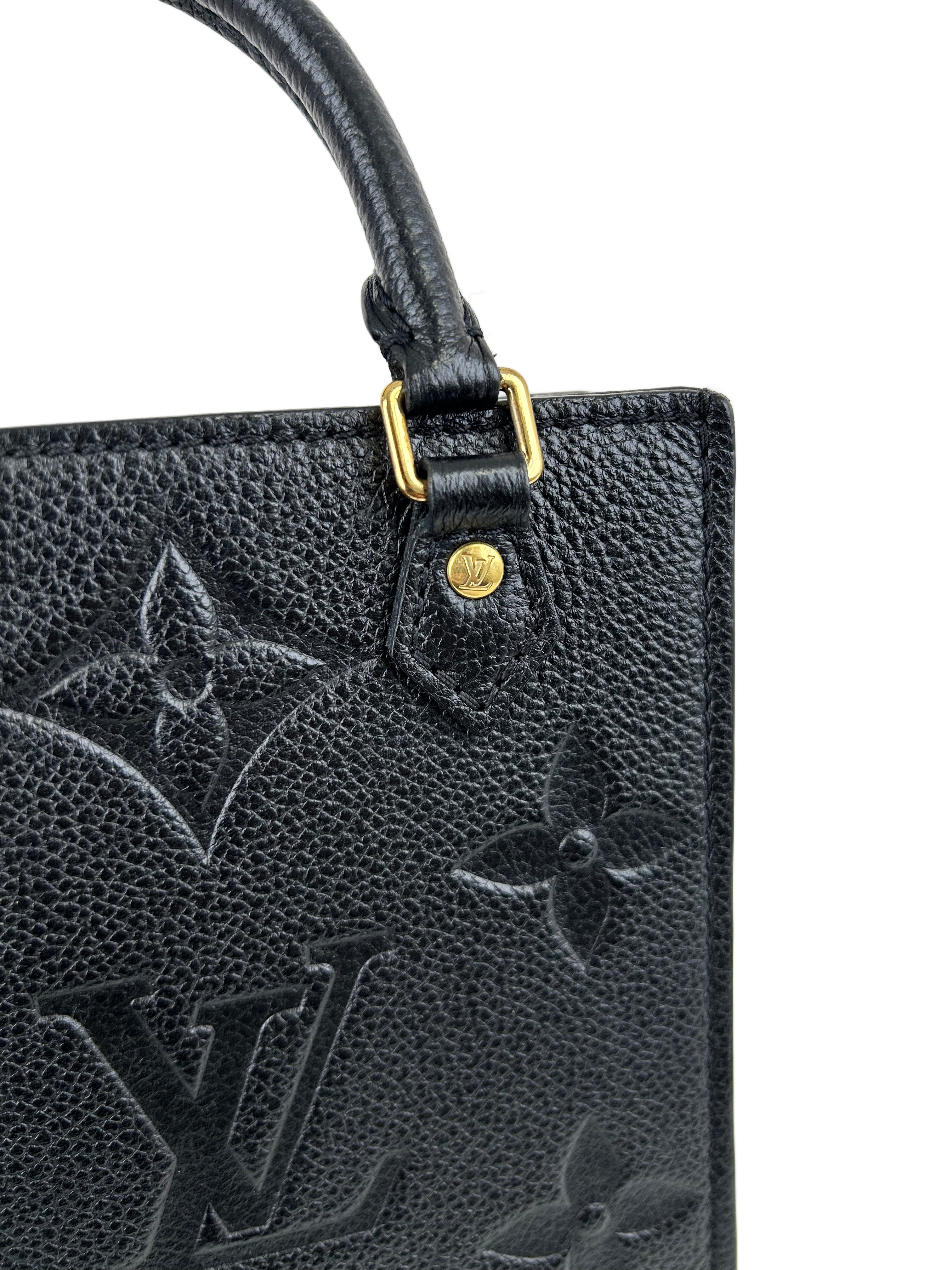 루이비통 Petite Sac Plat 모노그램 Empreinte 미니 핸드백 숄더백 M81417 RFID